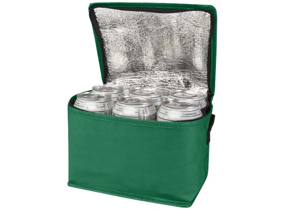 Borsa termica con capacità per 6 lattine in tessuto non tessuto riciclato certificato GRS Spectrum - 4L