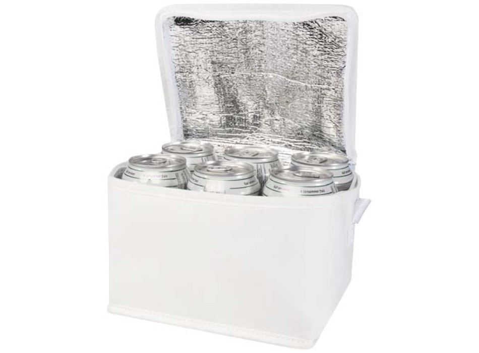 Borsa termica con capacità per 6 lattine in tessuto non tessuto riciclato certificato GRS Spectrum - 4L