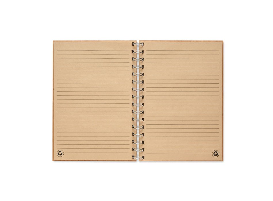 BRAM - Notebook A5 in bamboo rilegato