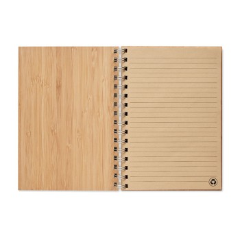 BRAM - Notebook A5 in bamboo rilegato