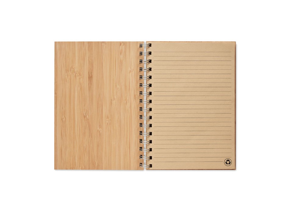 BRAM - Notebook A5 in bamboo rilegato
