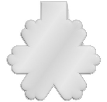 Calamita catarifrangente a forma di fiocco di neve in TPU RFX™ 