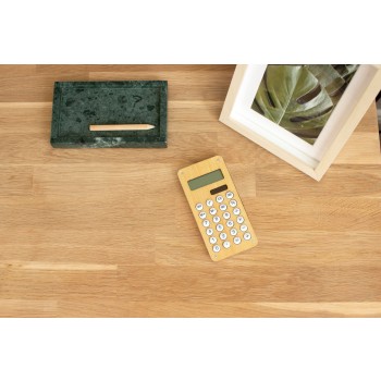 Calcolatrice in bamboo e ABS Thomas