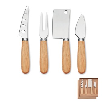 CAMEMBERT - Set di 4 coltelli da formaggio