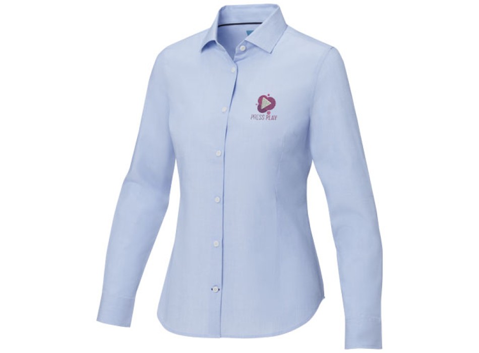 Camicia a maniche lunghe da donna in tessuto biologico Cuprite