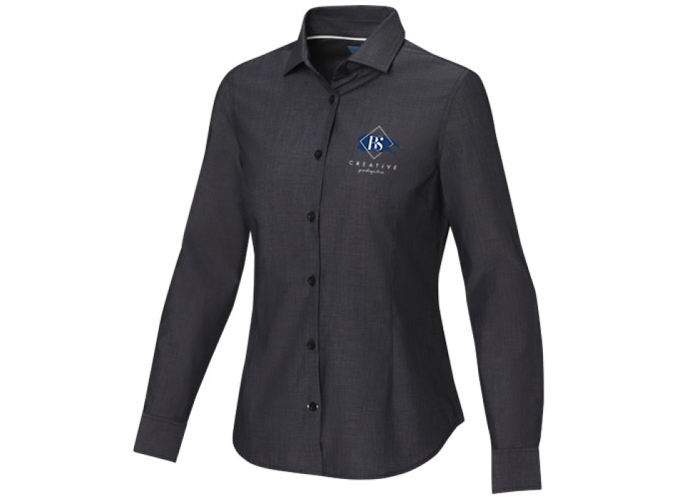 Camicia a maniche lunghe da donna in tessuto biologico Cuprite