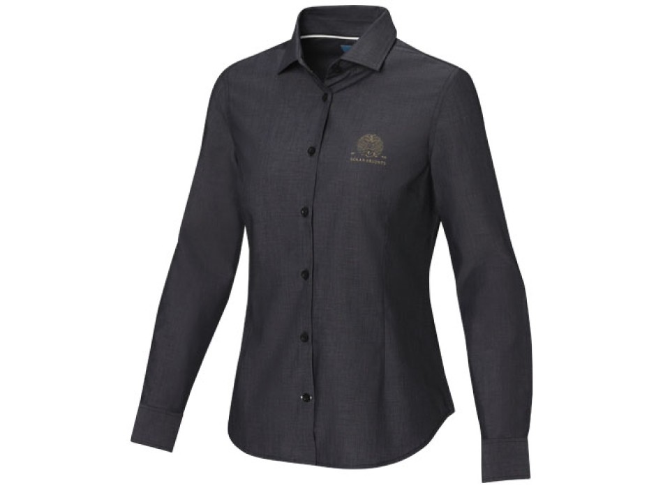 Camicia a maniche lunghe da donna in tessuto biologico Cuprite