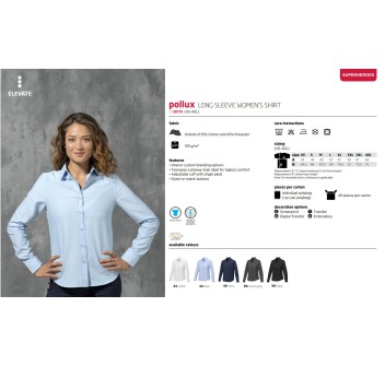 Camicia a maniche lunghe da donna Pollux 