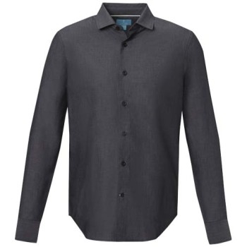 Camicia a maniche lunghe da uomo in tessuto biologico Cuprite