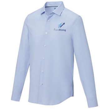 Camicia a maniche lunghe da uomo in tessuto biologico Cuprite