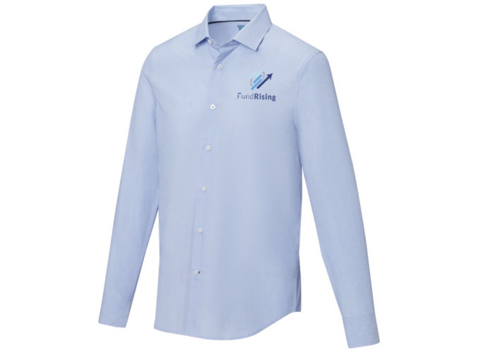Camicia a maniche lunghe da uomo in tessuto biologico Cuprite