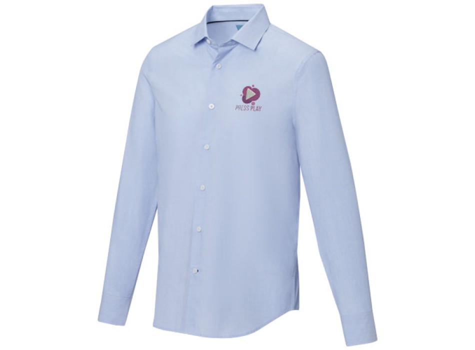 Camicia a maniche lunghe da uomo in tessuto biologico Cuprite