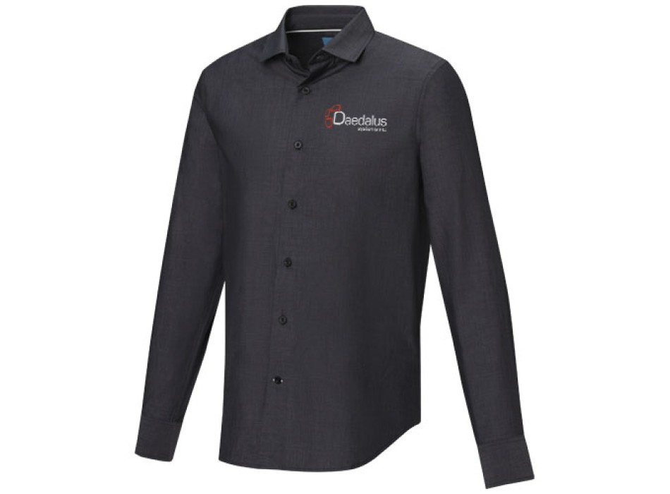 Camicia a maniche lunghe da uomo in tessuto biologico Cuprite