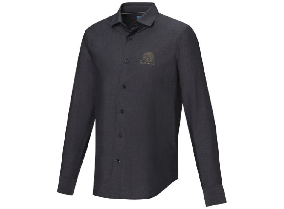 Camicia a maniche lunghe da uomo in tessuto biologico Cuprite