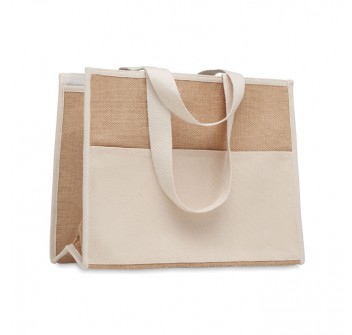 CAMPO DE GELI - Shopper in tela e juta