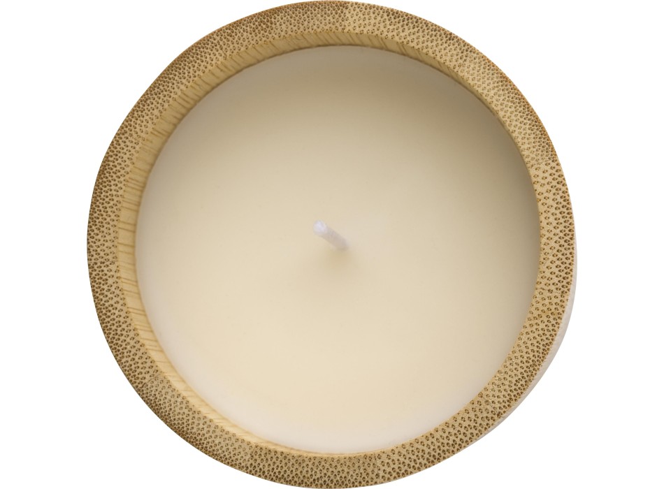 Candela in bambù con cera vegetale Eli
