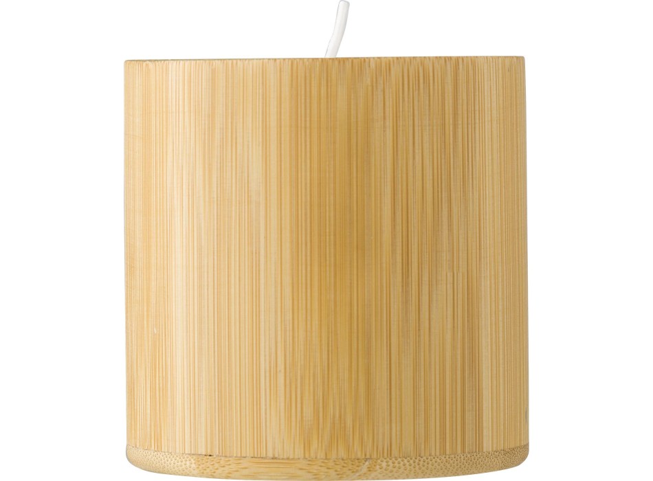 Candela in bambù con cera vegetale Eli