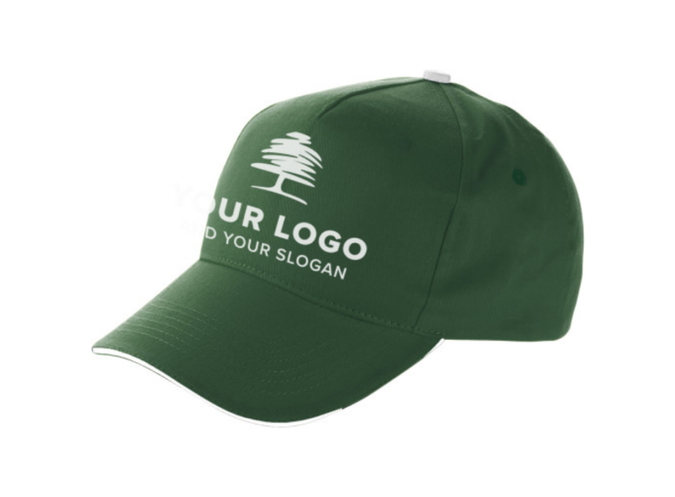 Cappellino 5 pannelli, in cotone