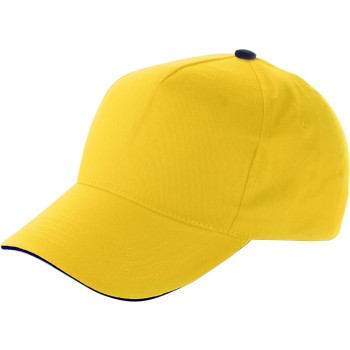 Cappellino 5 pannelli, in cotone Beau