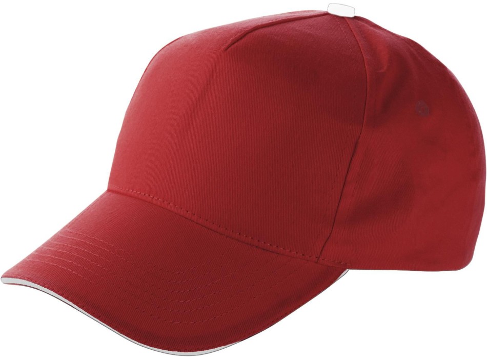 Cappellino 5 pannelli, in cotone Beau