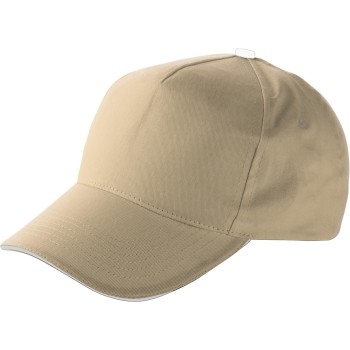 Cappellino 5 pannelli, in cotone Beau