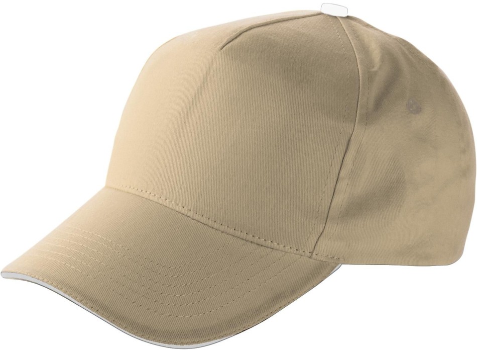 Cappellino 5 pannelli, in cotone Beau