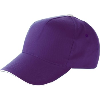 Cappellino 5 pannelli, in cotone Beau