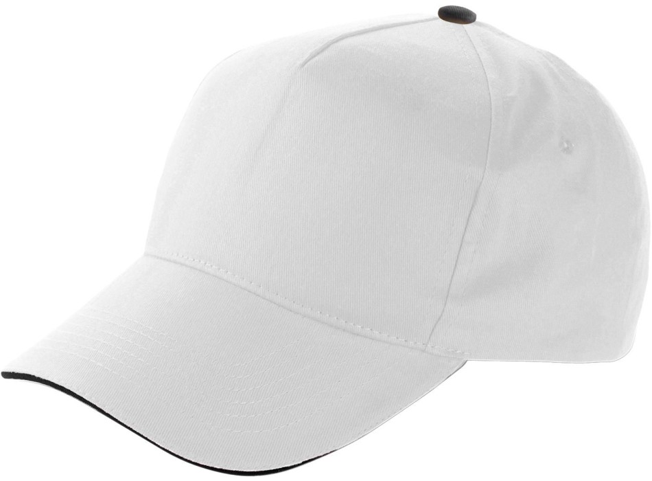 Cappellino 5 pannelli, in cotone Beau