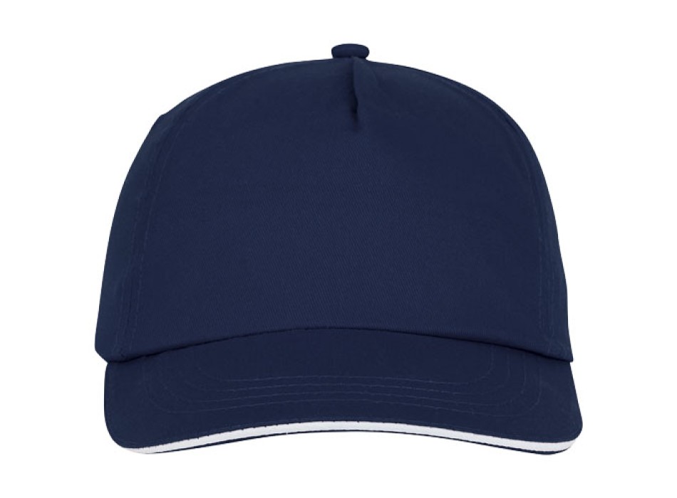 Cappellino con visiera sandwich Styx a 5 pannelli