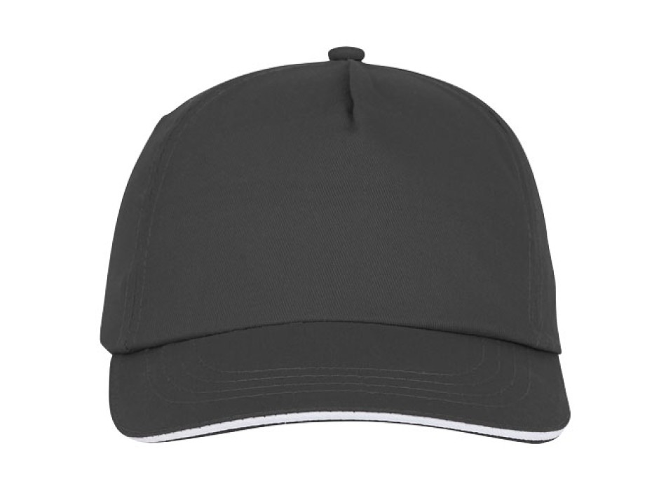 Cappellino con visiera sandwich Styx a 5 pannelli