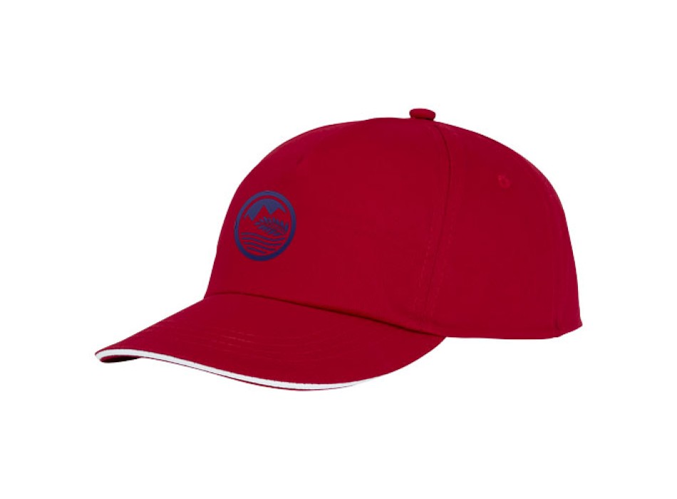Cappellino con visiera sandwich Styx a 5 pannelli