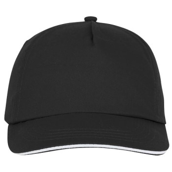 Cappellino con visiera sandwich Styx a 5 pannelli
