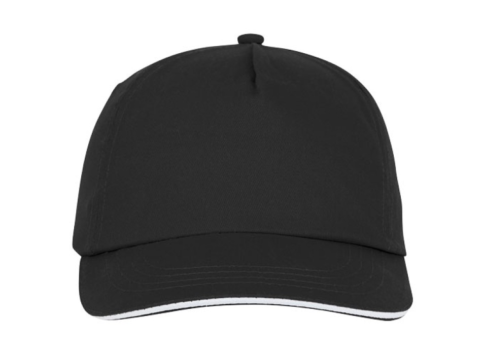 Cappellino con visiera sandwich Styx a 5 pannelli