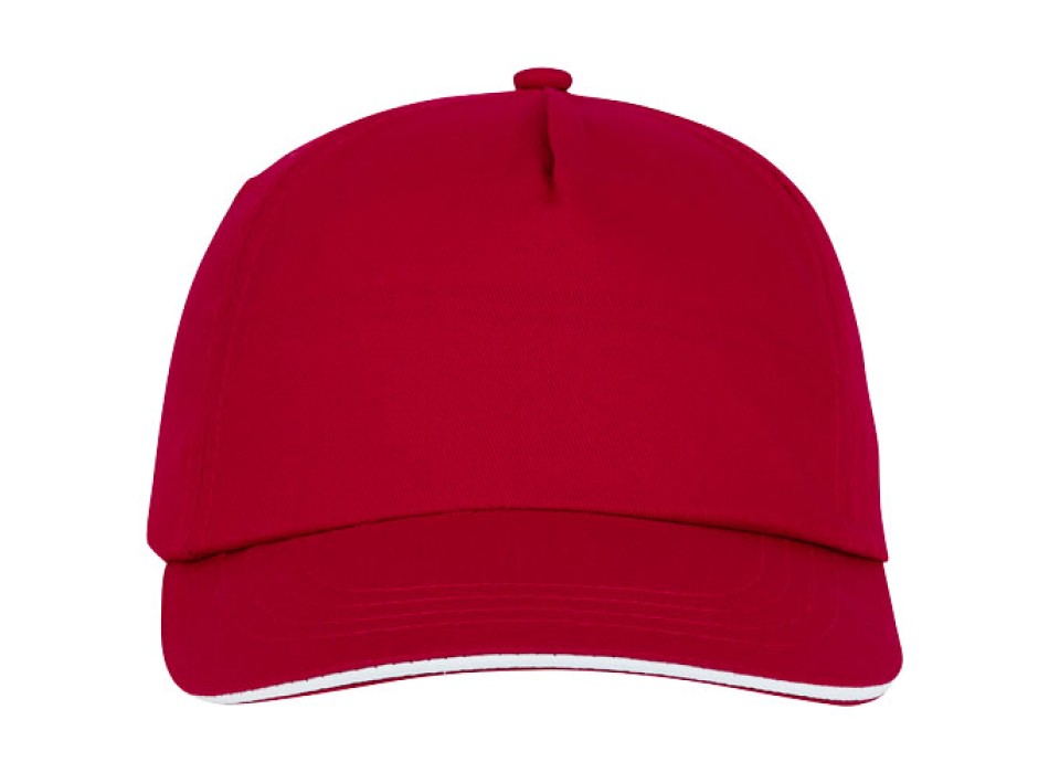 Cappellino con visiera sandwich Styx a 5 pannelli