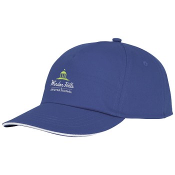 Cappellino con visiera sandwich Styx a 5 pannelli