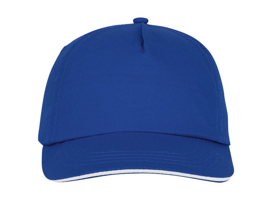 Cappellino con visiera sandwich Styx a 5 pannelli