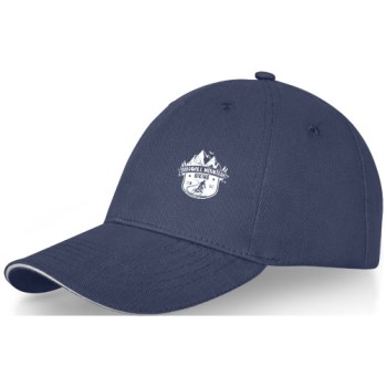 Cappellino Darton a 6 pannelli con visiera a sandwich
