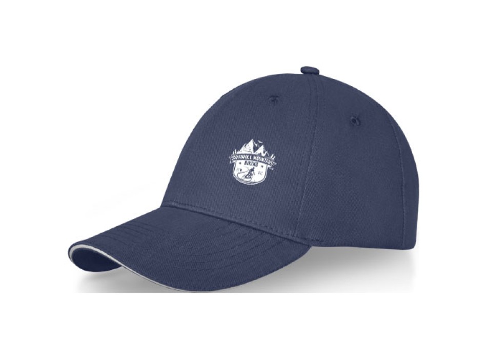 Cappellino Darton a 6 pannelli con visiera a sandwich