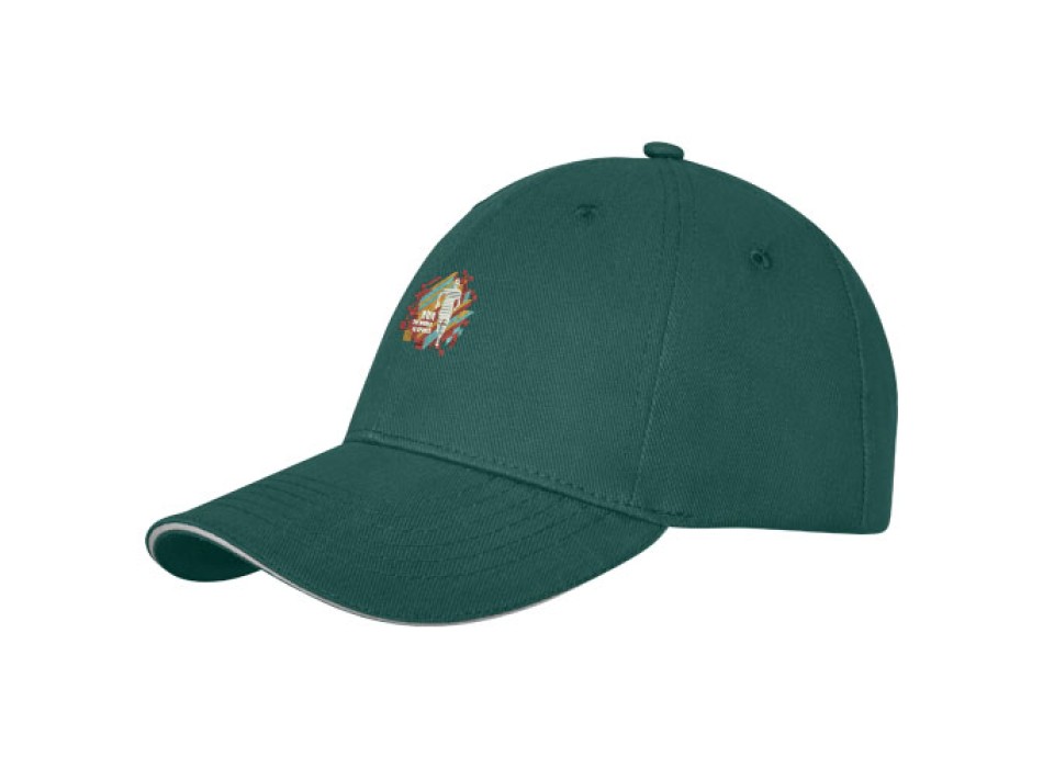 Cappellino Darton a 6 pannelli con visiera a sandwich