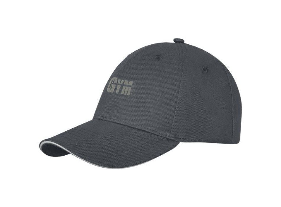 Cappellino Darton a 6 pannelli con visiera a sandwich