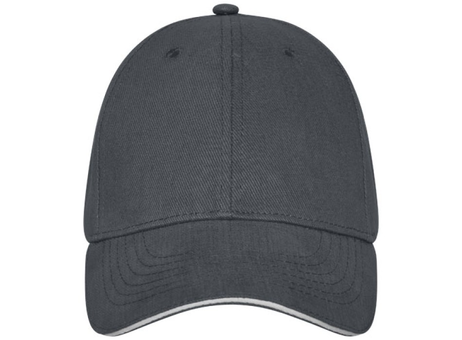 Cappellino Darton a 6 pannelli con visiera a sandwich