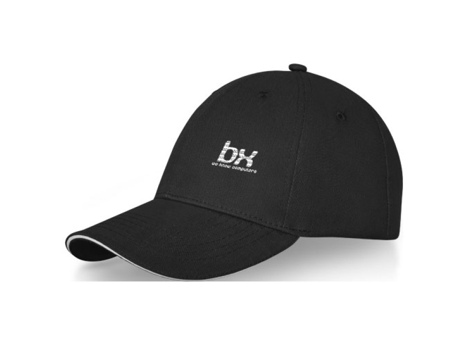 Cappellino Darton a 6 pannelli con visiera a sandwich