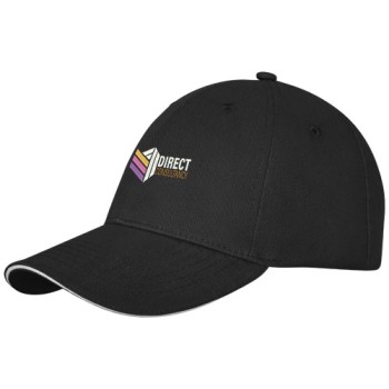 Cappellino Darton a 6 pannelli con visiera a sandwich