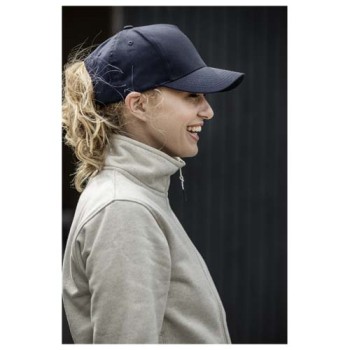 Cappellino in tessuto riciclato Aware™ a 5 pannelli Onyx