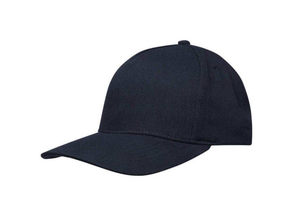 Cappellino in tessuto riciclato Aware™ a 5 pannelli Onyx