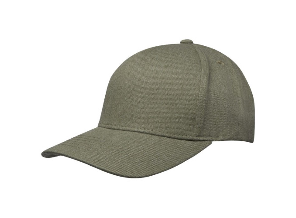 Cappellino in tessuto riciclato Aware™ a 5 pannelli Onyx
