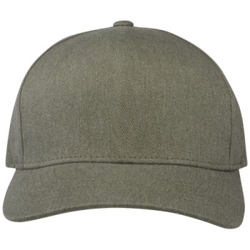 Cappellino in tessuto riciclato Aware™ a 5 pannelli Onyx