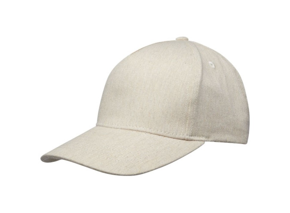 Cappellino in tessuto riciclato Aware™ a 5 pannelli Onyx