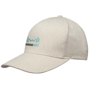 Cappellino in tessuto riciclato Aware™ a 5 pannelli Onyx