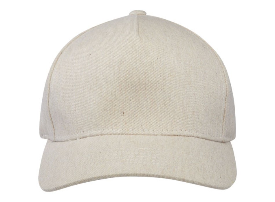 Cappellino in tessuto riciclato Aware™ a 5 pannelli Onyx